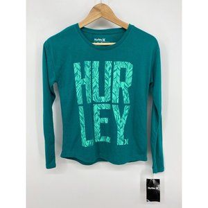 Hurley long sleeve top size L (12-13) NEW WITH TAGS